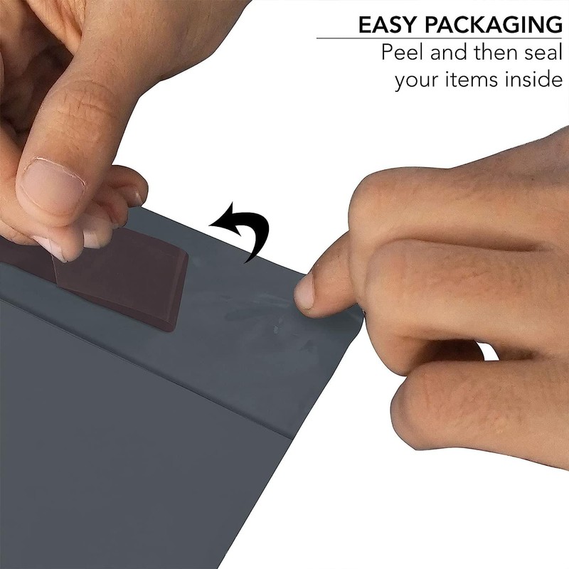 ISOUL 60 Mixed Size Grey Mailing Bags, Self Seal 4