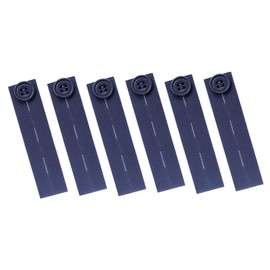 Mandala Crafts Navy Blue Elastic Pants Button Extenders for Pants Waistband Expander - Pregnancy Maternity Pants Extender - 6 Waistband Waist Extenders for Pants for Women & Men