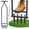 FIMXSD Manual Lawn Aerator Tool, Heavy Duty Detachable Iron Grass