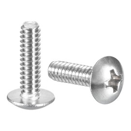 sourcing map #6-32 x 1/2" Truss Head Phillips Machine Screws, Full Thread, Phillips Drive, 304 Stainless Steel 18-8, Quantity 50