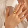 ONBRIG Chunky Gold Rings for Women Adjustable 18K Gold Statement