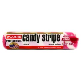 Wooster Brush R209-9 Candy Stripe Roller Cover 1/4-Inch Nap, 9-Inch