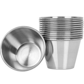 LOW&EE® Stainless Steel Pudding Mould for Pudding Individual Moulds Baking Mould Non-Stick Dessert Sauce 12 Pieces Diameter 8 cm