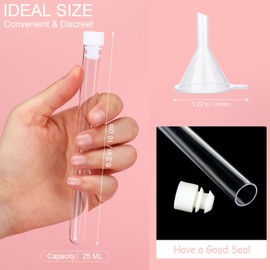 Copkim 38 Pcs Tampon Flask Set Included Tube Flasks Containers for Women Tampon Reusable Wrappers(Groovy Style)