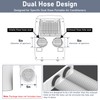 Flamorrow Dual Hose Portable Air Conditioner Window Kit, Adjustable Window