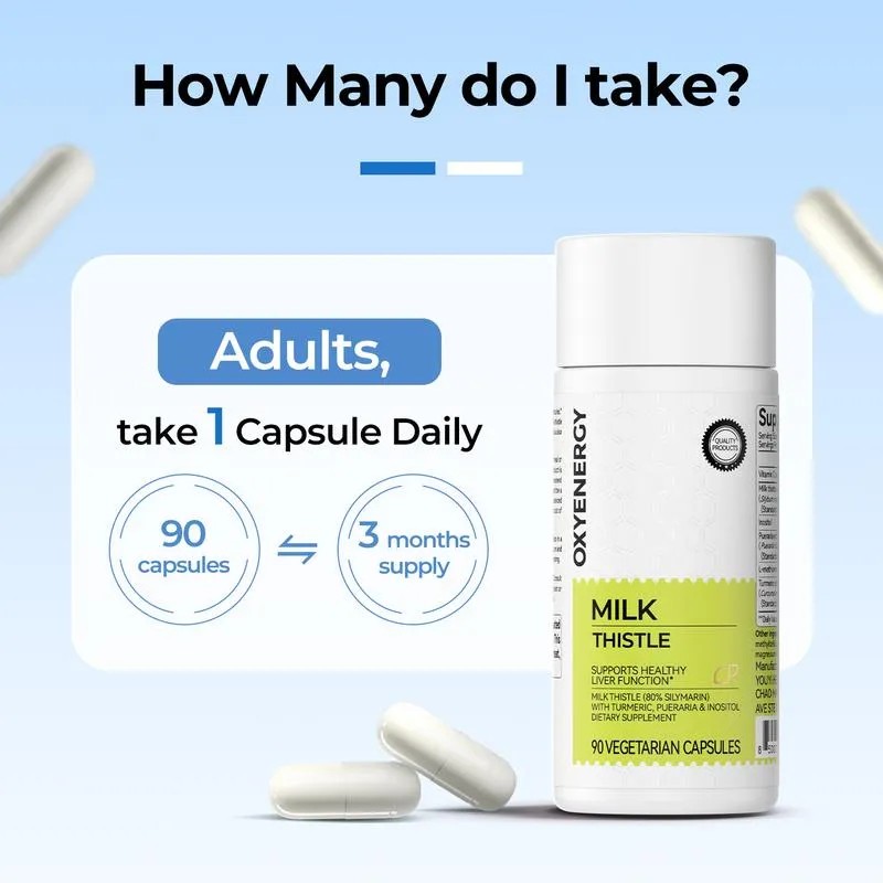 Oxyenergy Milk Thistle Liver Detox Colon Cleanse Vitamin C Sin