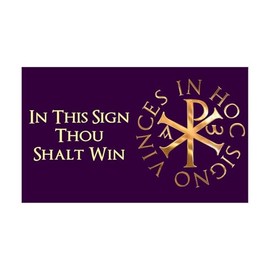 CafePress Chi Rho Wall Decal 35x21 Wall Decal, Vinyl Peel, Reusable Cling