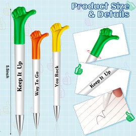Woanger Inspirational Quotes Thumbs up Pens Thank You Gifts Bulk Employee Appreciation Ballpoint Pen Motivational Pen for Christmas Appreciation Gift School Student Teacher Nurse Coworker(24 Pieces)