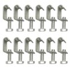 BOLWHAO 12 pcs Galvanized Steel Flange Clamp G Clamp Duct