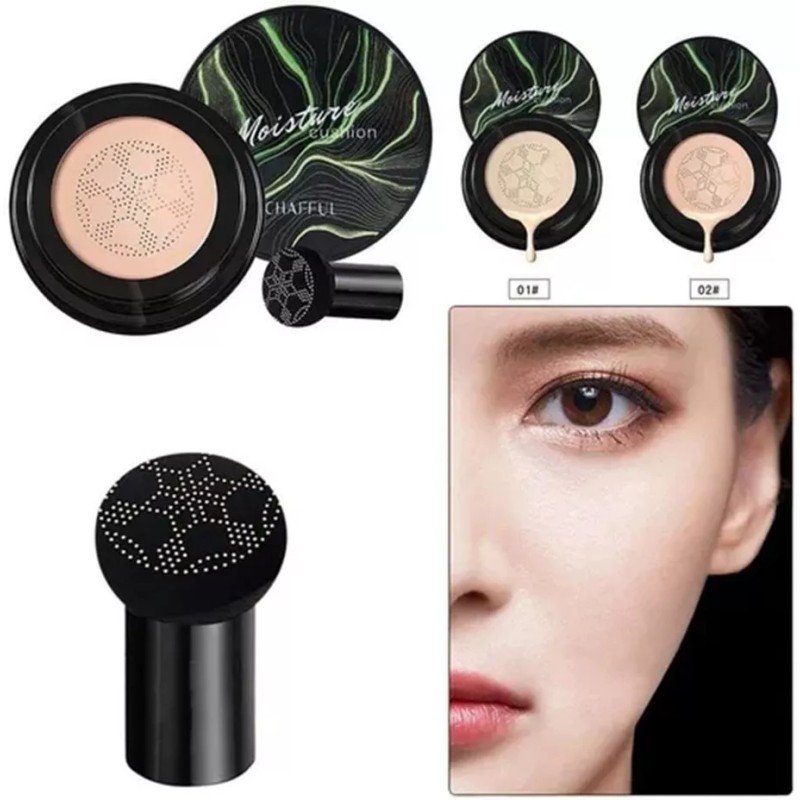 Moinsture Cushion Chafful Maquillaje Alta Cobertura Piel Morena Con Regalo