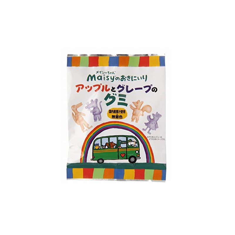 Macy's Okiniiri Shoukensha Macy Apple and Grape Gummies, 8 Capsules
