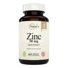 Natures Potent Zinc 50 Mg - Tabletas 365 - 1 Año                                                                                                      