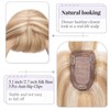 TESS Hair Topper Real Hair Blonde Balayage 7 x 13