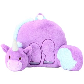 Animal Adventure | Soft Landing | Nesting Nooks | Plush Unicorn Backrest, Purple/Blue, 14" x 26" x 16"