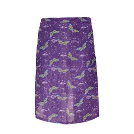 Half Apron Dederon Various Colours Front Tie Apron Polyester, purple