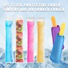 Reusable Popsicle Holder Bags (4 Pack)，Ice Pop Sleeves Antifreezing Sleeves