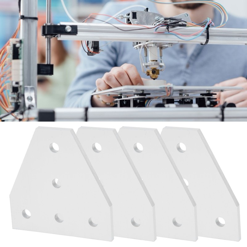 203040 T Shape Joining Plate Aluminium Alloy 5‑Hole Joint Bracket
