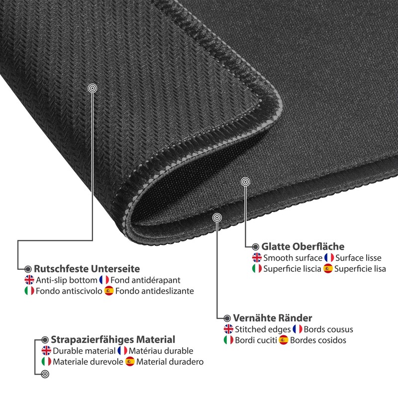PEDEA Gaming und Office Mauspad - 350 x 260 mm