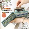Liz Days Women's Wallet, Genuine Leather, Small Size, Compact, green