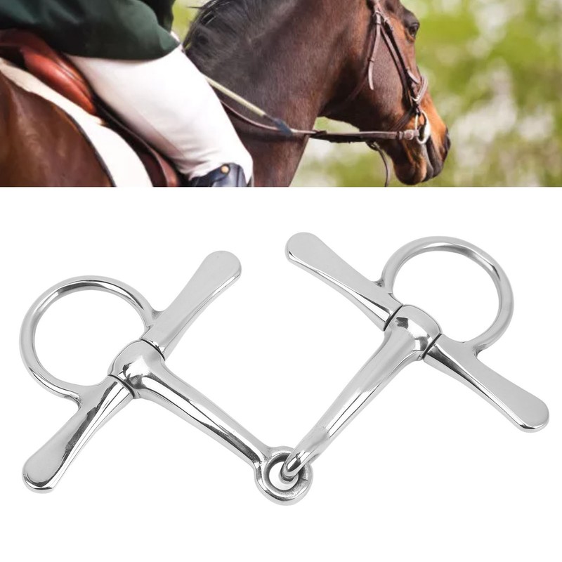 Full Cheek Horse Snaffle Stainless Steel Horse Mouth Bit Garden