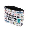 PXTIDY Minnesota State Makeup Bag Long Distance Relationships Gift Someone