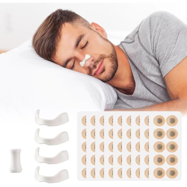 45 Days Magnetic Nose Strips Set with Nose Clip Anti