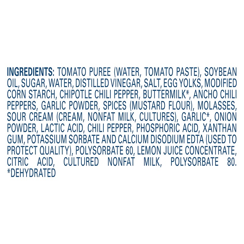 Hellmann's Real Ancho Chipotle Sauce Jug Vegetarian, Gluten Free, No