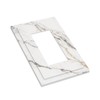 Wuyocha Outlet Covers White Marble with Gray Brown Veins Abstract