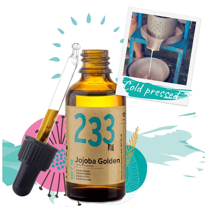 Naissance Jojoba Oil Gold (No. 233), 50 ml 100% Pure