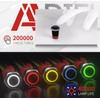 APIELE 16mm Latching Push Button Switch 12V On Off Aluminium