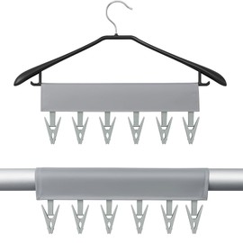 cobalt planet Hanger Pinch Set, Clothespins, Travel, Laundry Goods, Travel Hanger, Foldable, Portable Hanger, Hospital Hospital Goods (Gray & Gray)