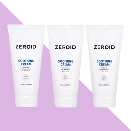 Zeroid Soothing Cream Moisturizing 100mlX3 Box / 제로이드 수딩 크림 수분 보습 100mlX3박스