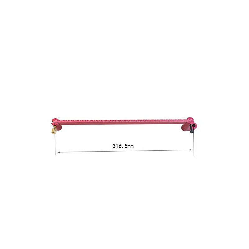 CarAngels Carpentry Compass Arc Damage Gauge Aluminum Carpenter Measuring and