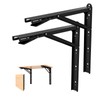 LSK 24 Inch Folding Shelf Brackets, Heavy Duty Collapsible Shelf
