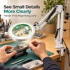 LED Magnifying Lamp with Desk Clamp & Adjustable Arm –