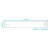 Sunnydaze 13.5-Inch Polyester Curtain Tiebacks with Resin Buttons - Holdbacks