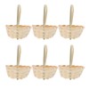 Happyyami 20Pcs Mini Basket Miniature Mini Woven Baskets with Handles