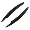 Pair Car Headlight Eyebrows Left Right Glossy Black Modification Replacement