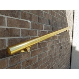 B52 Gold Anodized Handrail Aluminum Stairs Kit 4 Ft and 1.6"diam