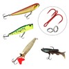 UperUper 200 Pack Fishing Treble Hooks Kit High Carbon Steel