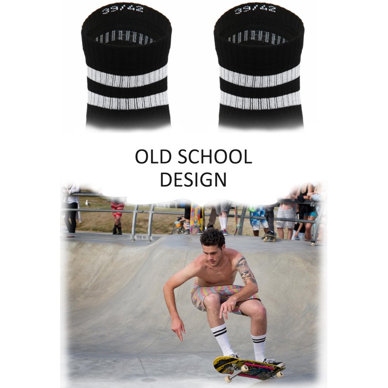 sesto senso 3 Pairs Old School Socks Terry Cloth Sole