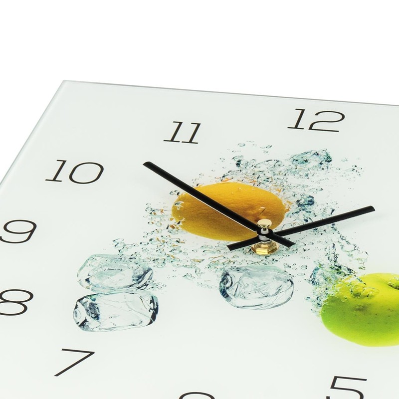 levandeo Glass Wall Clock 30 x 30 cm Glass Picture