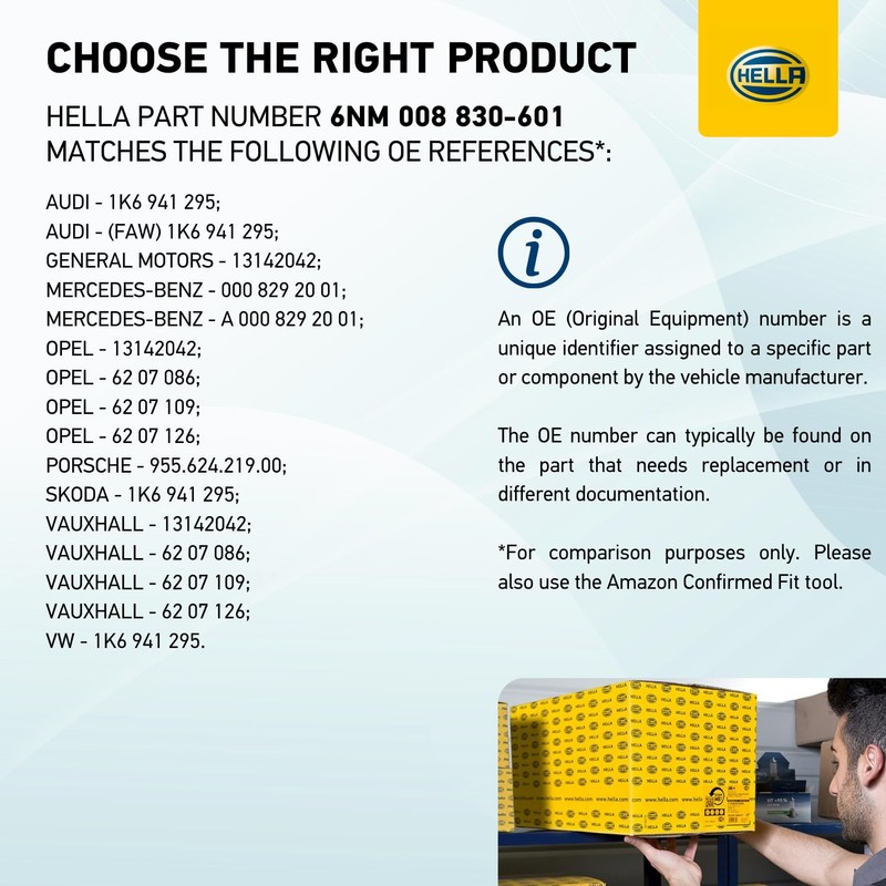 HELLA 6NM 008 830-601 Control, headlight range adjustment - 12V