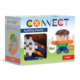 Connect 62005 Pocket Boy Set, Mat-35 Elements: 30 Figures, 5 Building Blocks, Creative Toy for Adults and Children from 4 Years, Multicoloured