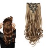 prinfantasy Clip-In Real Hair Extensions, Natural Extensions, Human Hair Wefts,