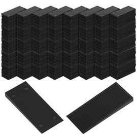200 Pcs Black Plastic Heavy Duty Leveling Shims & Wedges, Multi-Purpose Anti-Skid Adjustable Furniture Levelers for Tables, Toilets, Cabinets, Beds, Refrigerators, Heavy-Duty Furniture