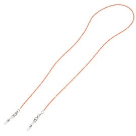 Pearl CX-257 050843 Coral Glasses Chain, Glasses Strap, 27.6 inches (70 cm), Glass Beads, Anti-Slip Glasses Band, Made in Japan
