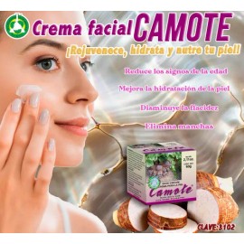 Crema Facial Con Ñame Silvestre Camote