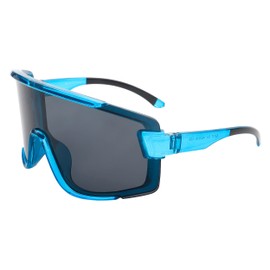 PASTL Outdoor Sports Sunglasses Oversized Shield Wrap Around Unisex UV 400 Blue
