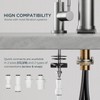 FORIOUS Kitchen Faucet and Water Filter Faucet Combo, Brushed Nickel